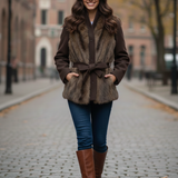 giaccone panno e pelliccia NORVEGIA MORO MARICLA 