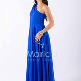 abito lungo fiore chiffon FI7401 ROYAL MARICLA ELEGANCE 