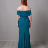 abito omerale strass FI12226 TURCHESE MARICLA ELEGANCE 