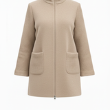 giaccone con lana coste BIGNAMI BEIGE MARICLA 