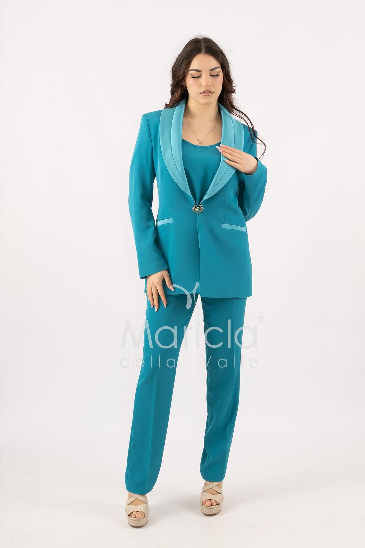 Tailleur smoking Completo 3 pezzi SH726TP TIFFANY SHARON 