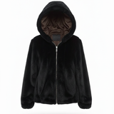 Giaccone in pelliccia reversibile VALENTINA NERO MARICLA 