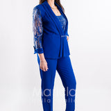 tailleur 3 pz ricamati PF217 ROYAL PAOLA FORTI 