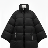 Piumino Corto Oversize con Maniche Ample AZ6837 NERO MARICLA 