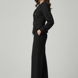 tuta smoking manica lunga PF120TU NERO PAOLA FORTI 