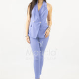 Completo gilet smoking con pantalone SH707CP PERVINCA SHARON 