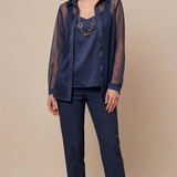 twin set glitter DB10970 BLU MARICLA 
