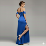 abito con trasparenza e spacco HC5226 ROYAL MARICLA ELEGANCE 