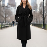 Cappotto trench coat shettland MATTA NERO MARICLA 