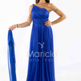 abito monospalla glitter FI7015 ROYAL MARICLA ELEGANCE 