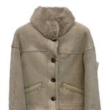 Giaccone Montone Medio con Collo in pelliccia LIN3414 BEIGE LINDAS 
