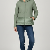 Giubbino tecnico trapuntato con cappuccio EC24110 MENTA MARICLA 