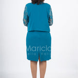 tubino con giacca ricamata PF6100 OTTANIO PAOLA FORTI 