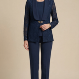 tailluer macramè 3 pezzi ELISABETTA BLU MARICLA 