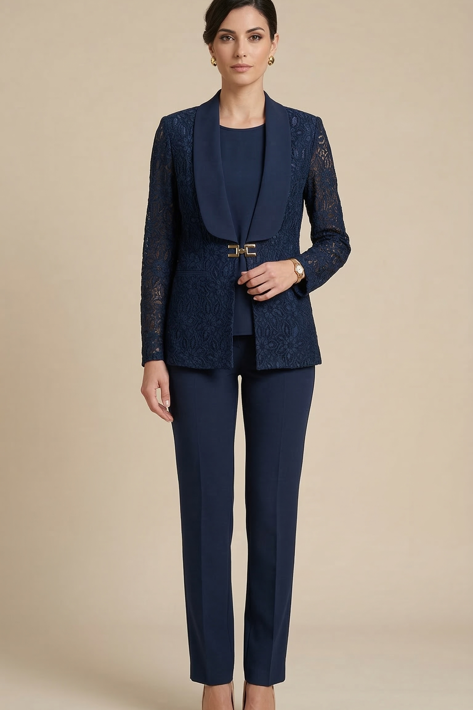 tailluer macramè 3 pezzi ELISABETTA BLU MARICLA 