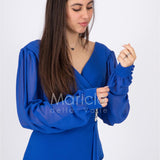abito manica lunga con gioiello CAR58137 ROYAL MARICLA ELEGANCE 