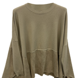 magliettone con parte dainetto A26IMP03083 BEIGE MARICLA 