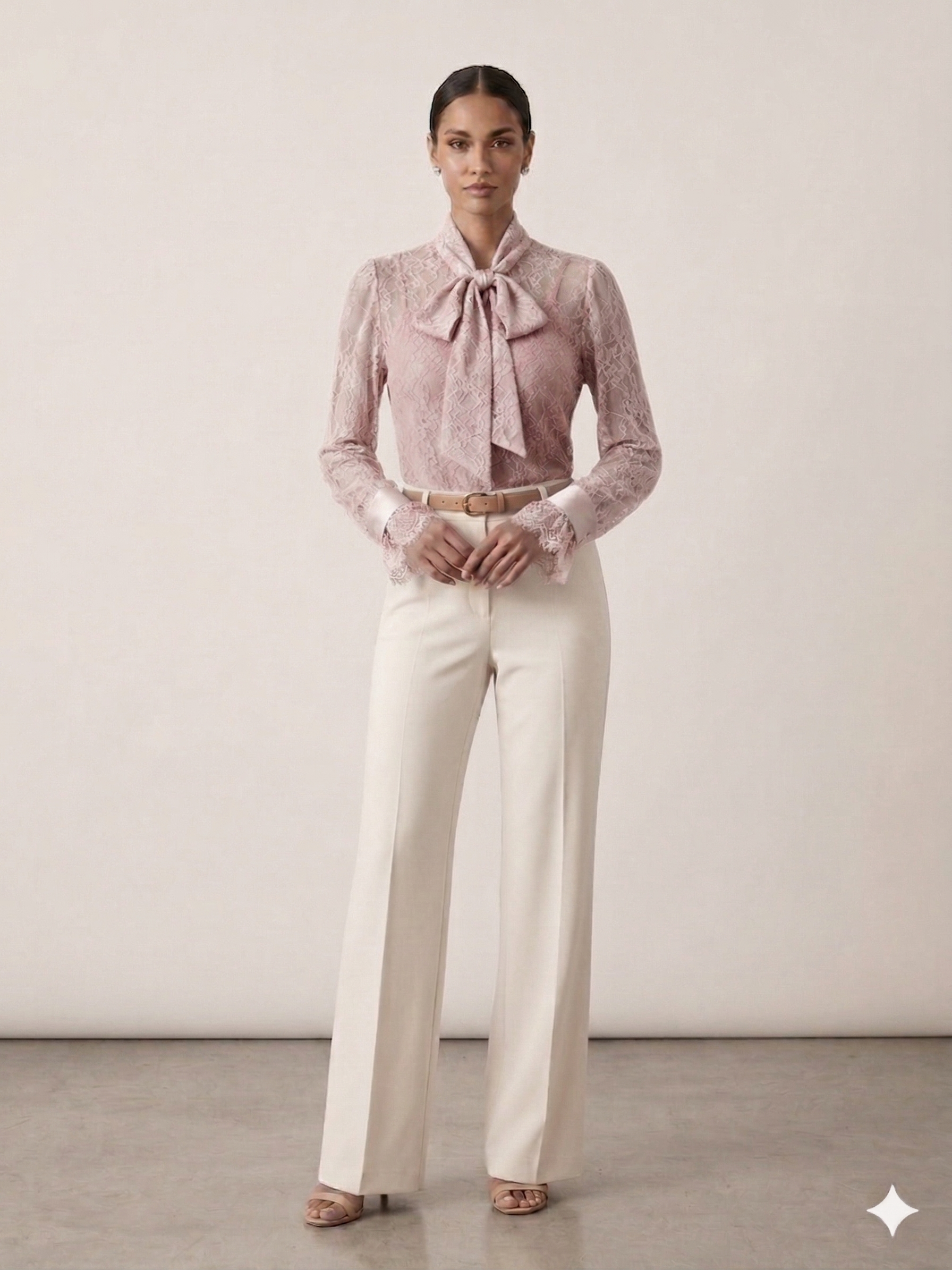 camicia pizzo con canotta LIB26138 ROSA MARICLA 