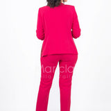 tailleur con giacca lavorata SH305 FUCSIA SHARON 