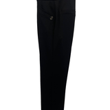 pantalone diagonale elastico tasca curva CF70055 NERO CARLA FERRONI 