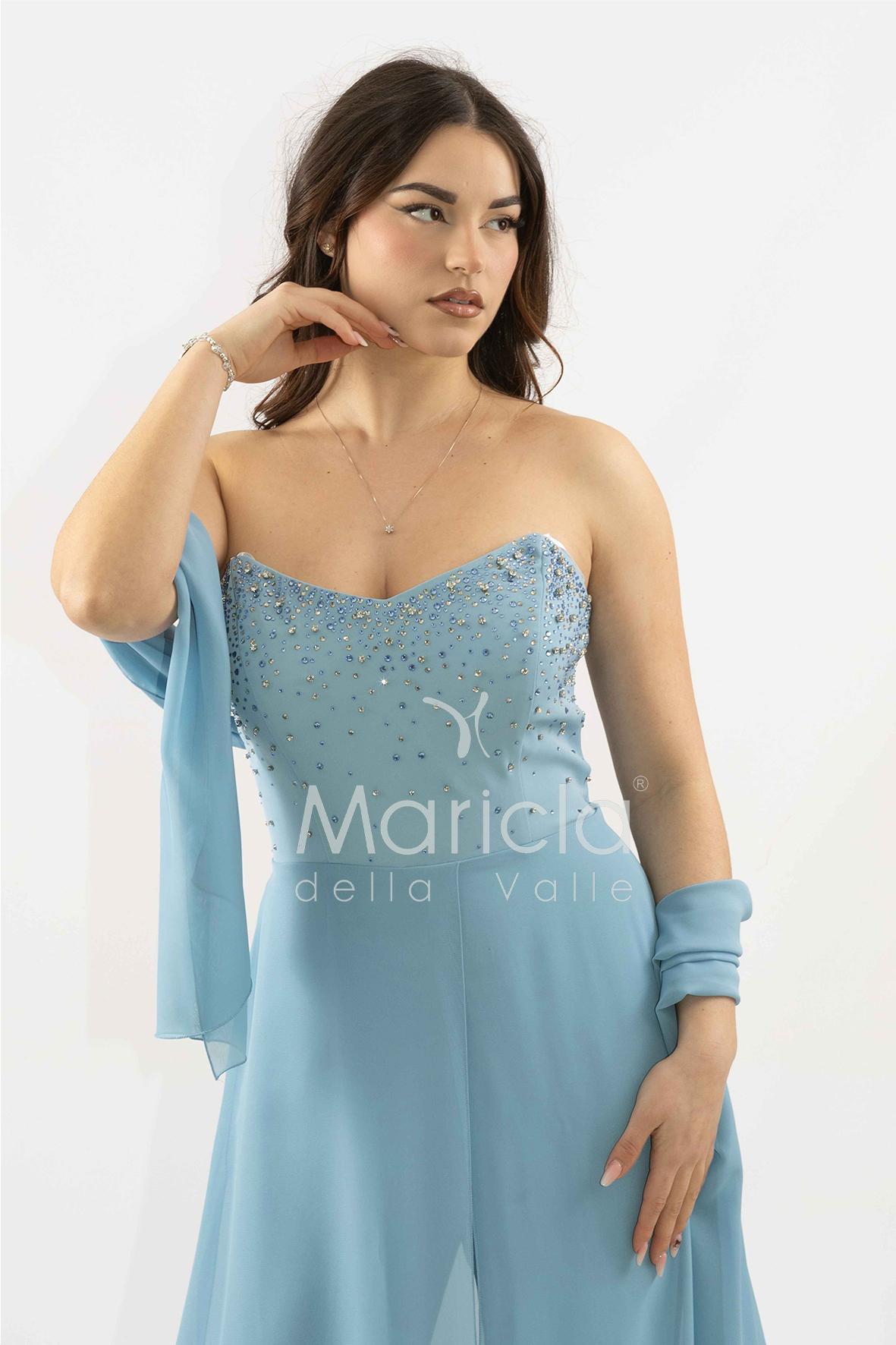 tuta con corpetto strass SH914TU POLVERE SHARON 