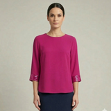 Blusa Elegante con Polsini in Paillettes FFSUSY FUCSIA MARICLA 