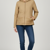 Giubbino tecnico trapuntato con cappuccio EC24110 BEIGE MARICLA 