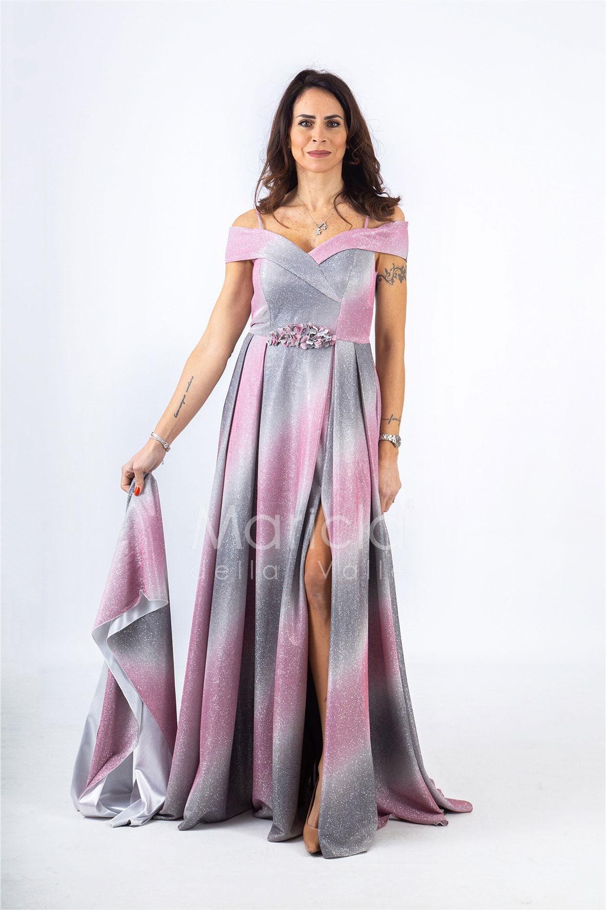 lungo  glitter omerale SH117 ROSA SHARON 