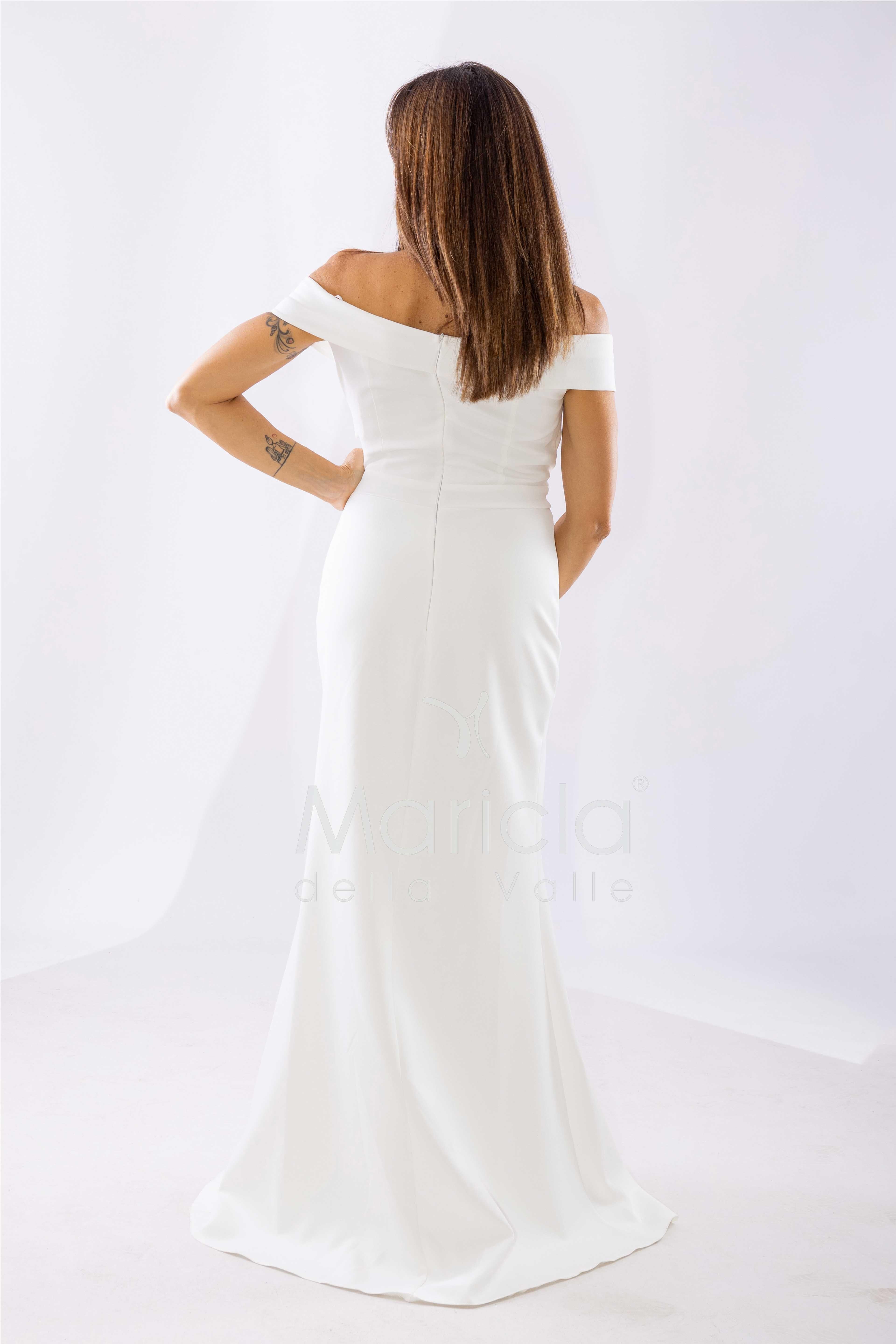abito omerale FI7507 BIANCO MARICLA ELEGANCE 