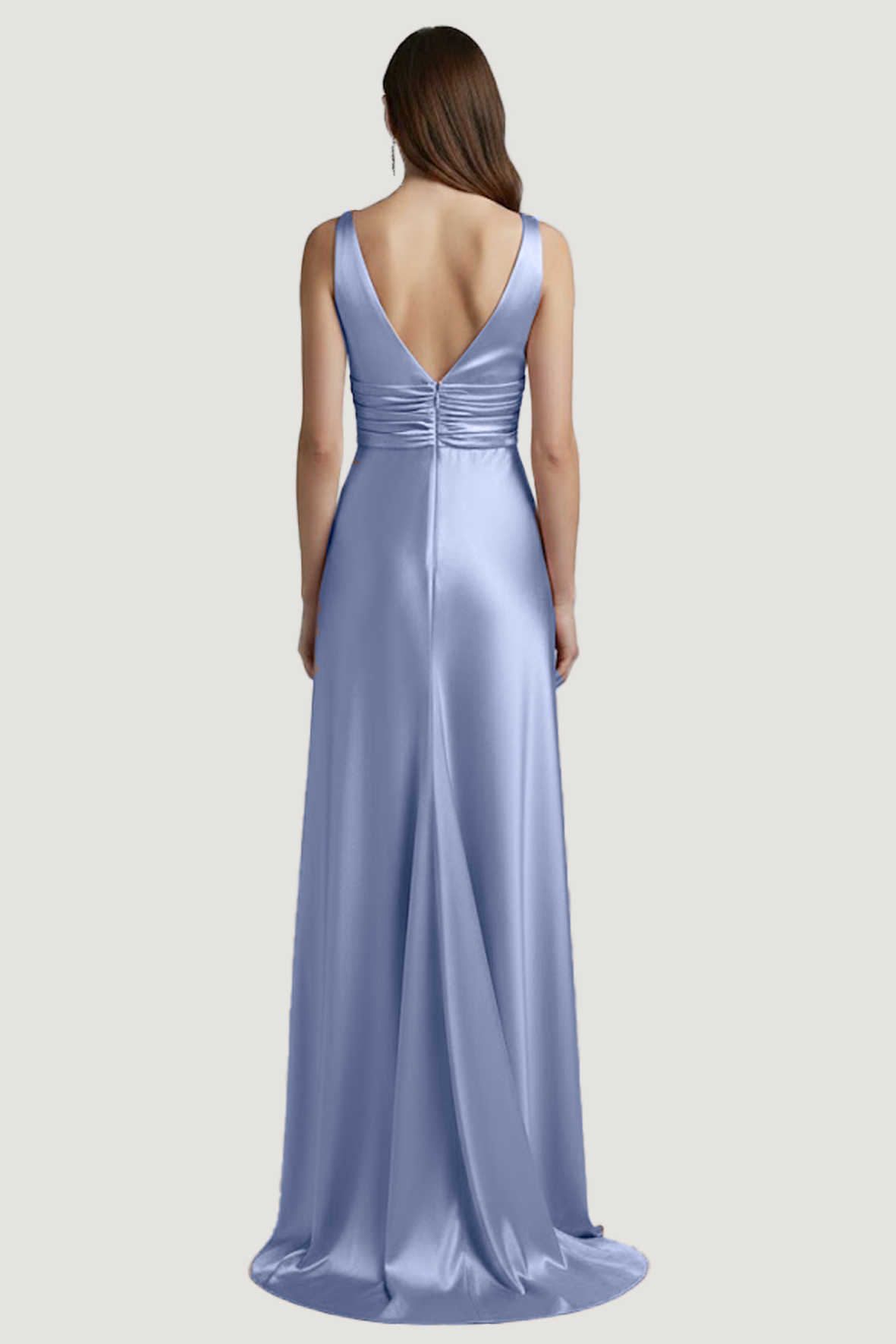 abito lungo con scollo sceso e spalla larga HC9682 INDACO MARICLA ELEGANCE 