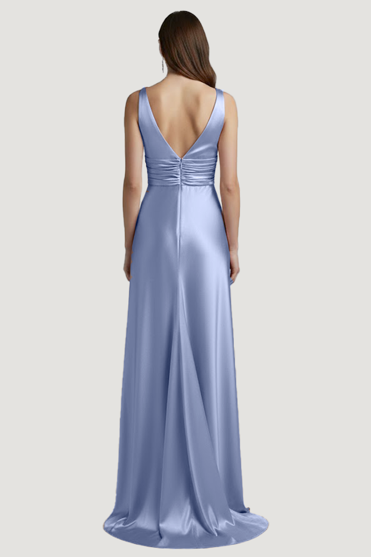 abito lungo con scollo sceso e spalla larga HC9682 INDACO MARICLA ELEGANCE 