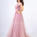 abito incrocio organza JC34898 CIPOLLA MARICLA ELEGANCE 