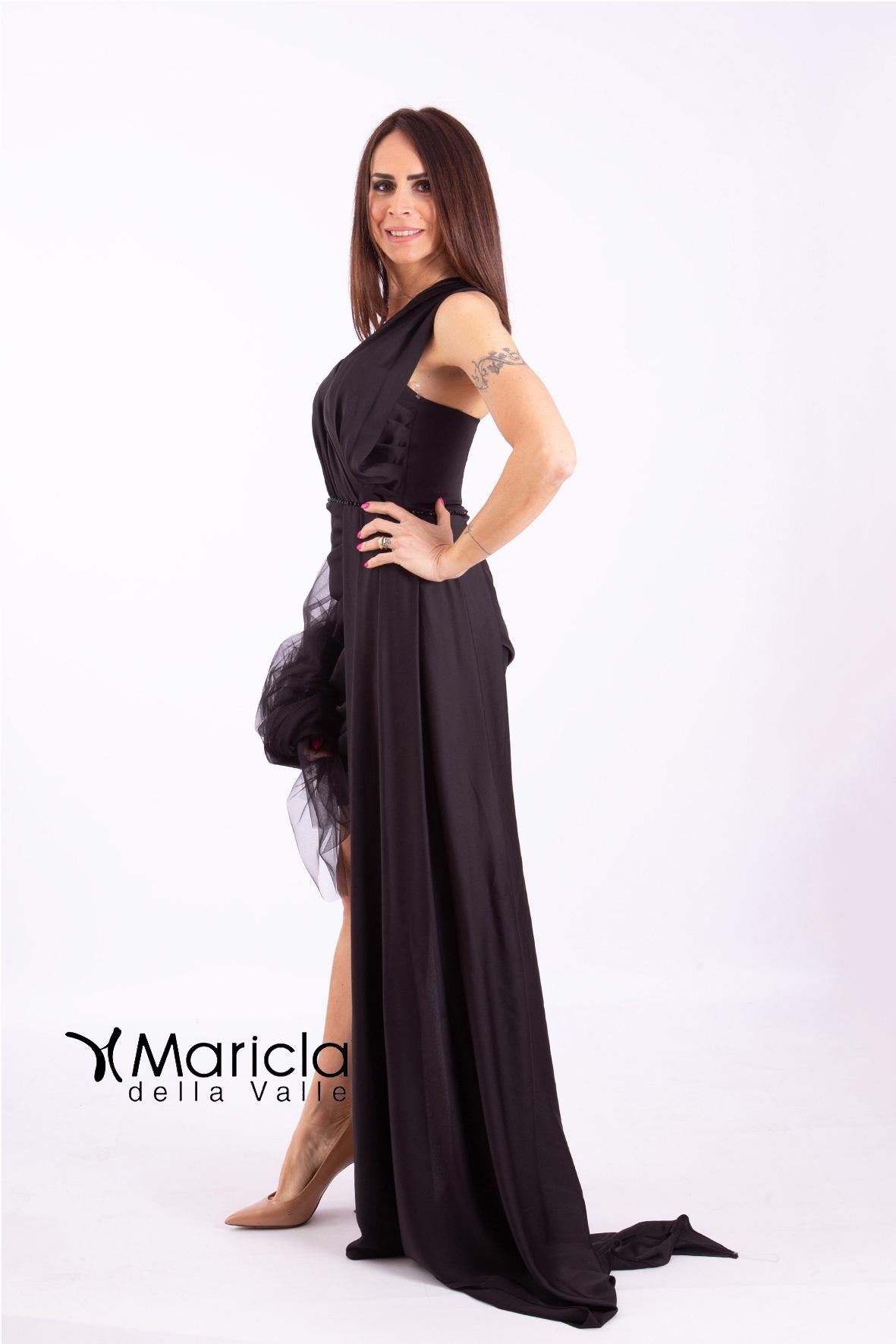 m/spalla drapp.later. AYN56136 NERO MARICLA ELEGANCE 
