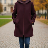 Giaccone in panno con cappuccio MEGAN AMARONE MARICLA 