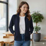 Giacchino 100% lana CF4295 BLU CARLA FERRONI 