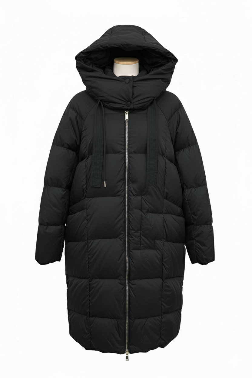 Giaccone piumino lungo oversize AZ6980 NERO MARICLA 