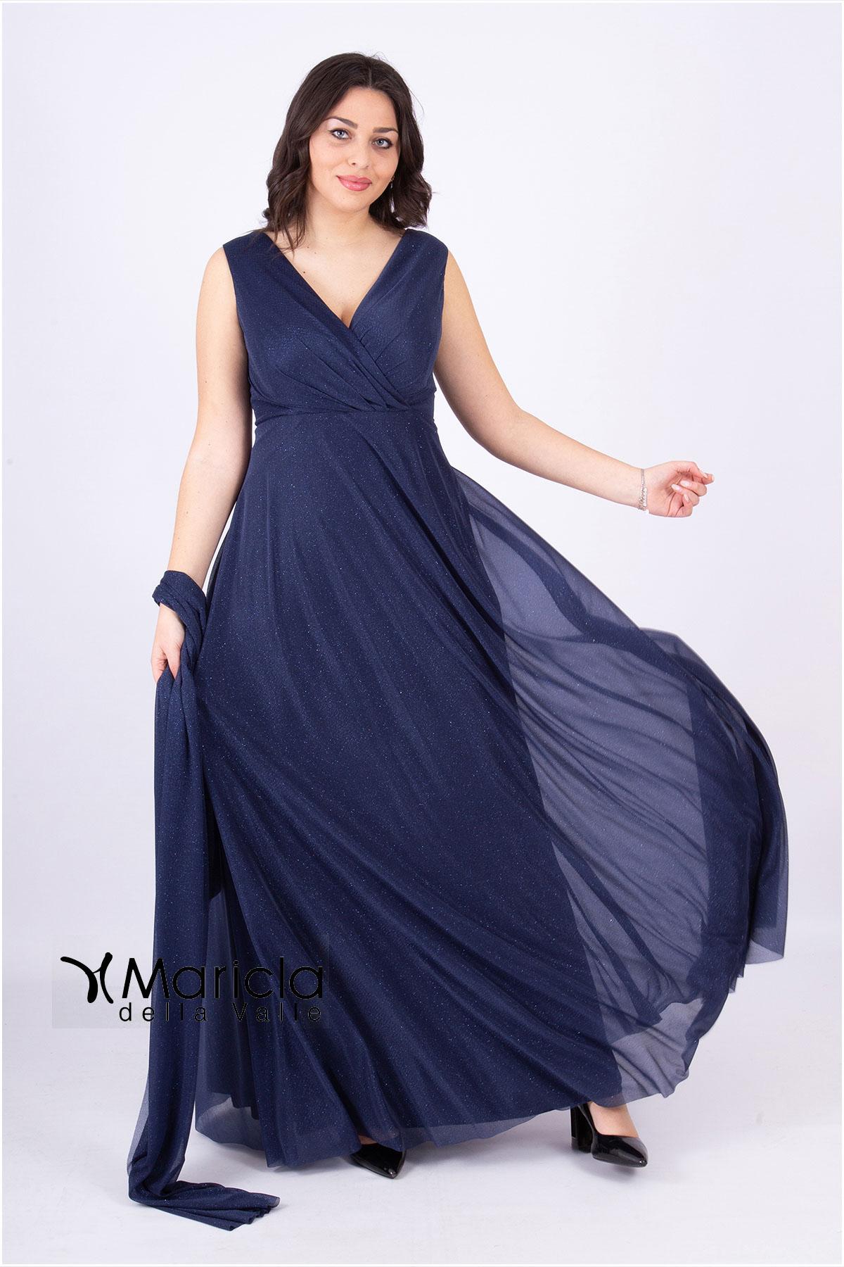 lungo fasce glitter BB28337 BLU MARICLA ELEGANCE 