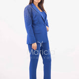 Tailleur con pioggia di strass Completo 3 pezzi SH409 ROYAL SHARON 