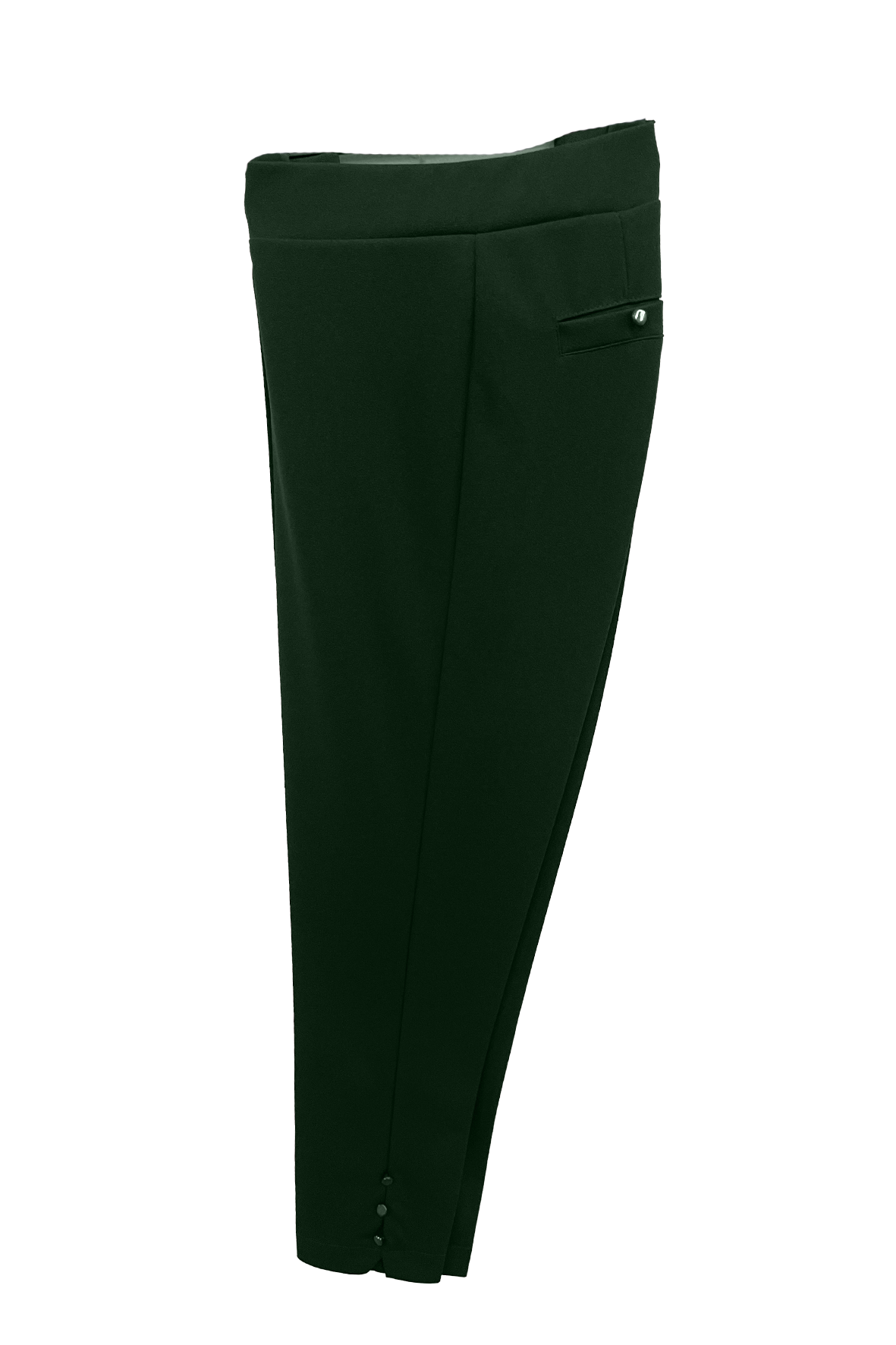 pantalone scuba crepe con bottoncini MS8105SC VERDE MARICLA 