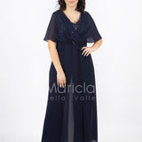 tuta corpetto paiette JC35041 BLU MARICLA ELEGANCE 