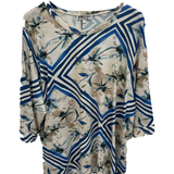 maglia over fantasia CF10562 BLU CARLA FERRONI 