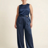 Pantalone con fusciacca a gioiello LIB26231 BLU MARICLA 