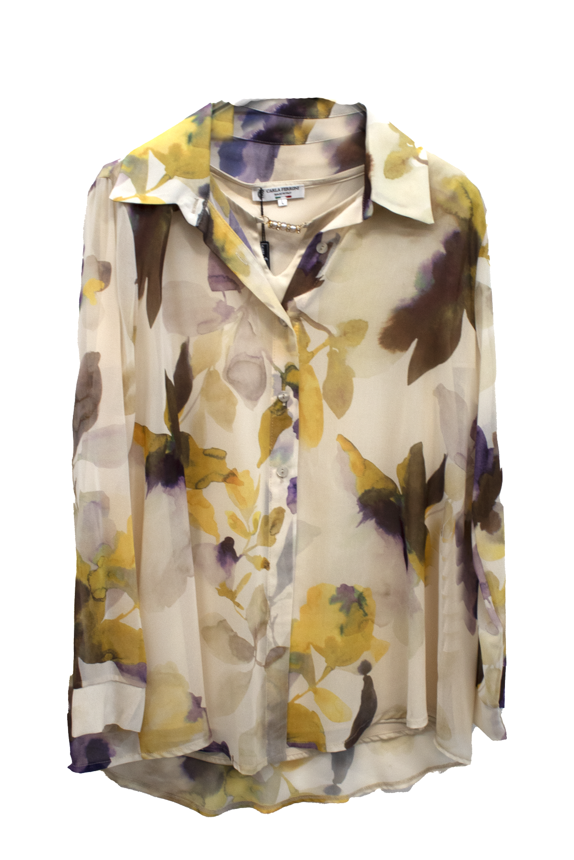 camicia twin set fantasia CF10519 SABBIA CARLA FERRONI 
