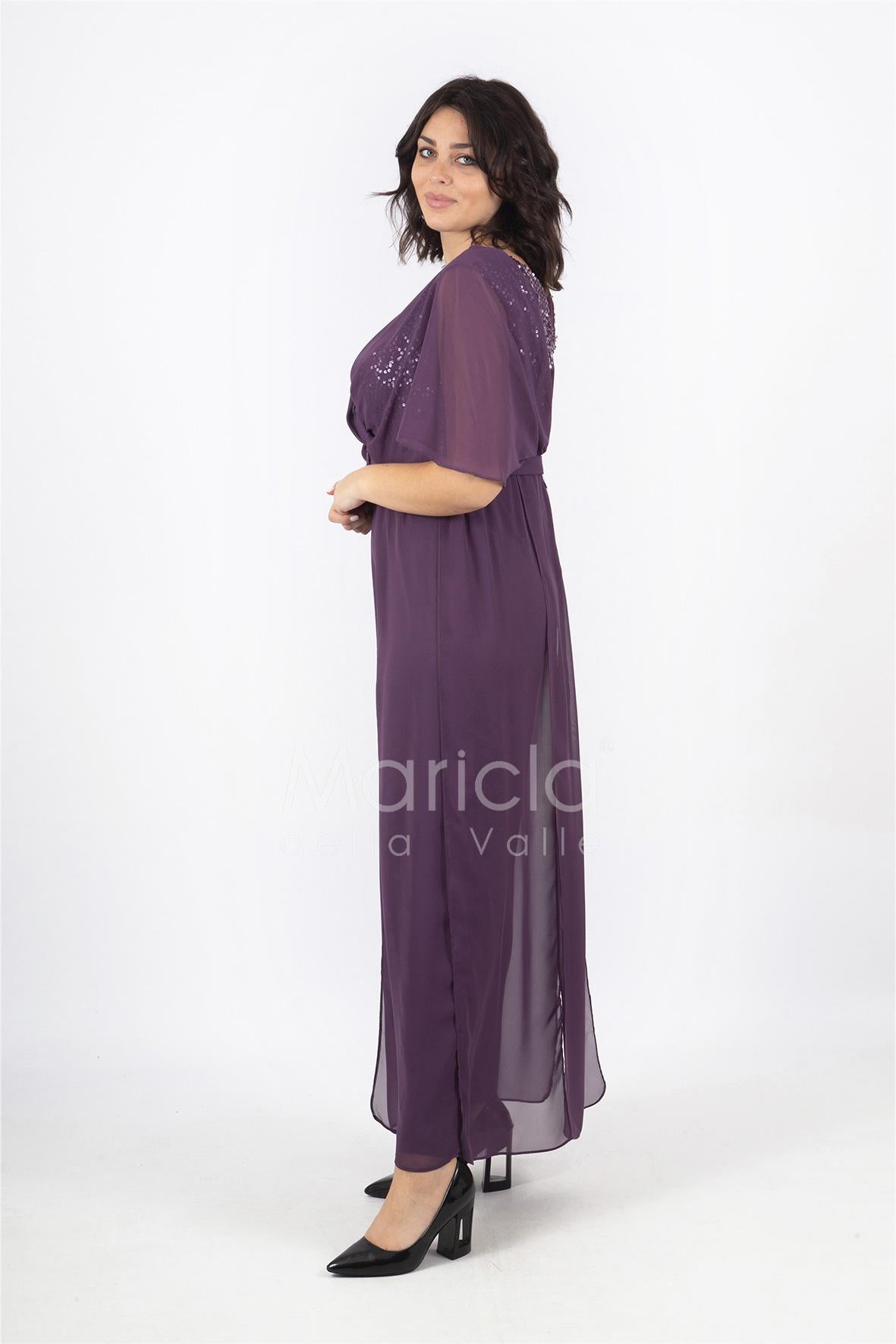 tuta corpetto paiette JC35041 UVA MARICLA ELEGANCE 