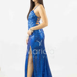 abito lungo paiette e strass ANT4005Z ROYAL ANTILLE ELEGANCE 