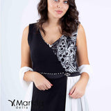 ricamo bicolore PF114 BIANCO PAOLA FORTI 