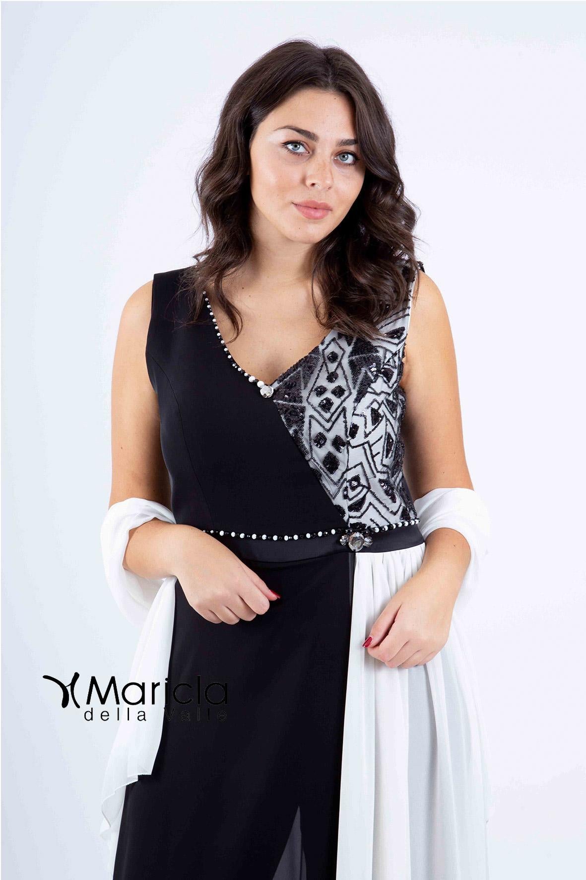 ricamo bicolore PF114 BIANCO PAOLA FORTI 