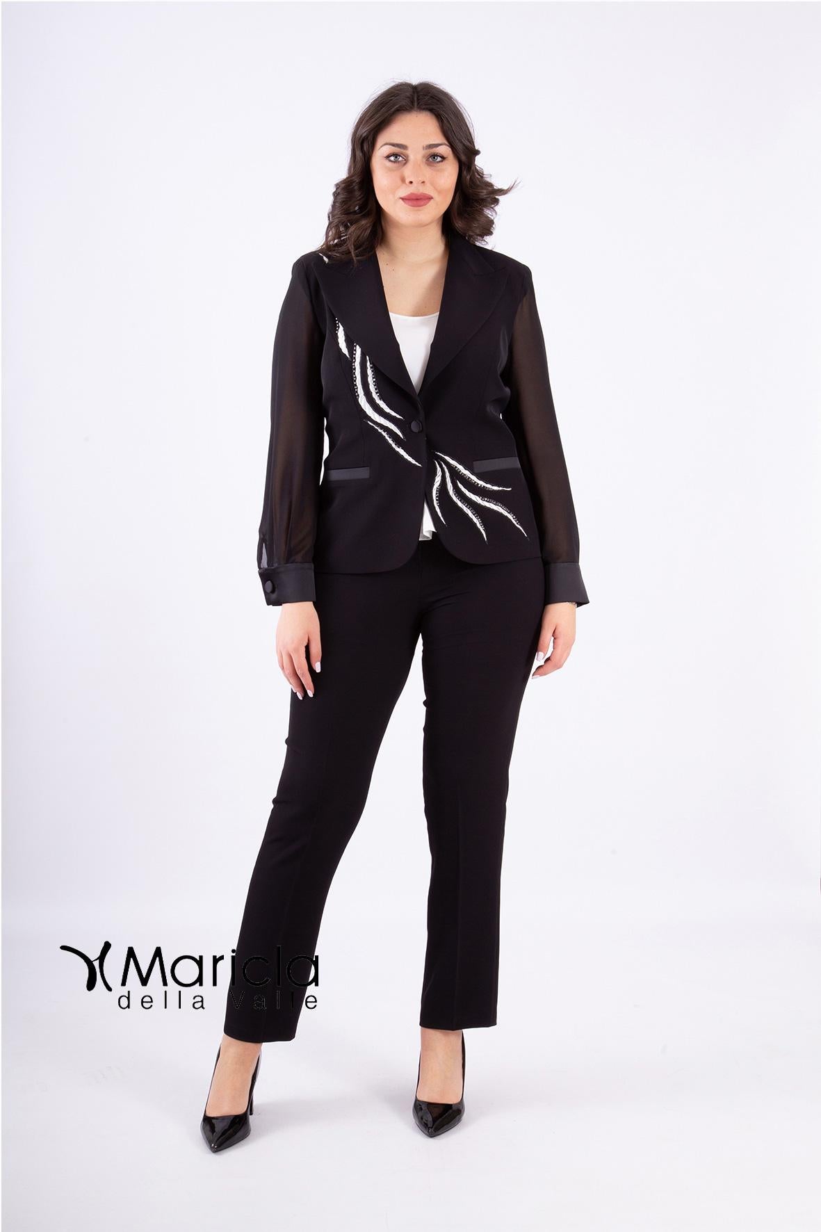 tailleur man.camicia PF3100 NERO PAOLA FORTI 