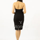 abito midi collana strass SH815AC NERO SHARON 