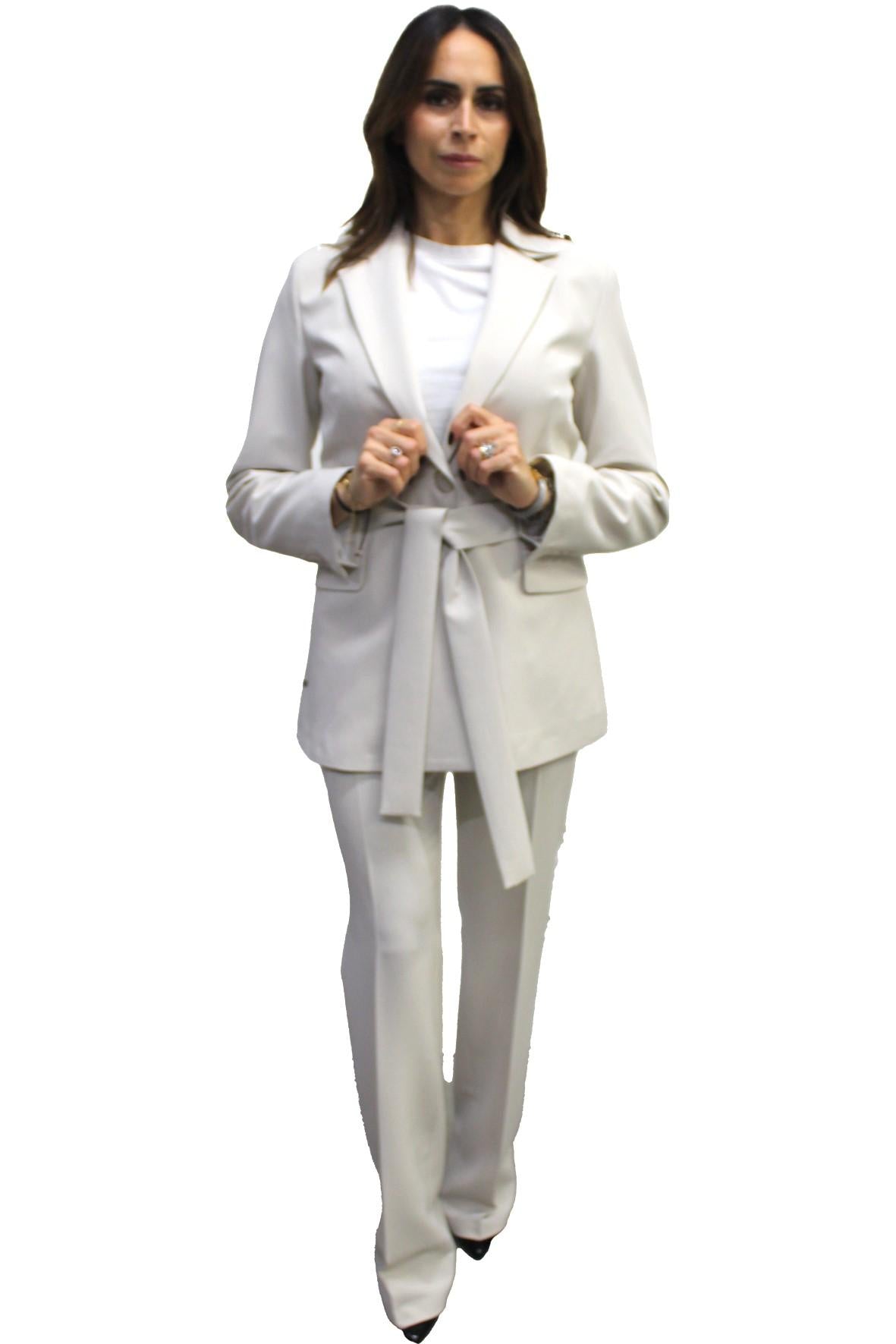 Tailleur Completo con cinturino in vita AD09232 BURRO MARICLA 